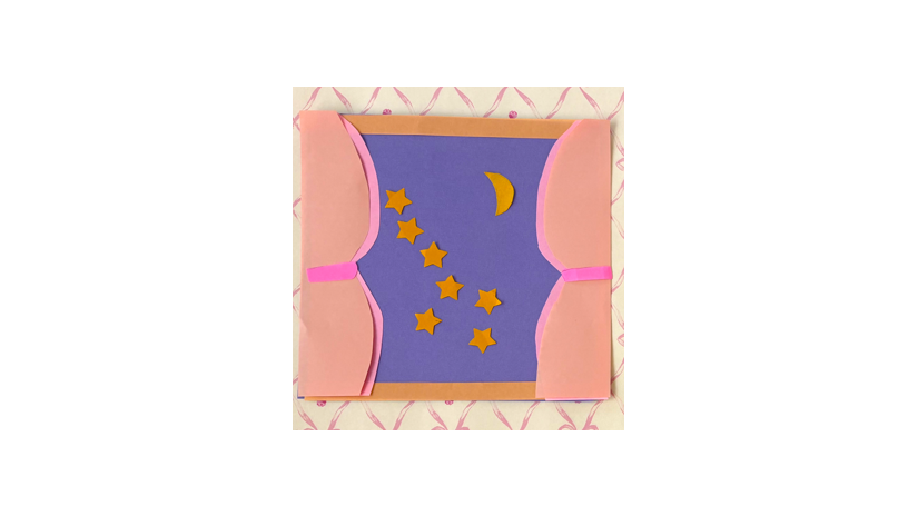 こぐま座ブックス_窓の外は夜_月と北極星とこぐま座